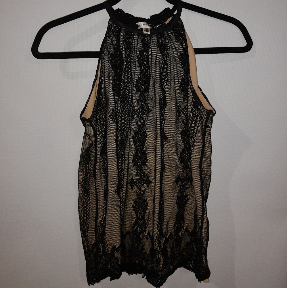 Max Studio High neck sleeveless blouse